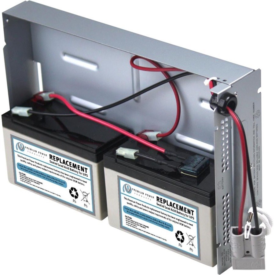 eReplacements Compatible Sealed Lead Acid Battery Replaces APC SLA22, APC RBC22 for use in APC Smart-UPS SU700R2BX120, SU700R2IBX120, SU700RM2U, SU700RMI2U, SUA750R2IX38, SUA750R2X122, SUA750R2X338, SUA750RM2U, SUA750RMI2U