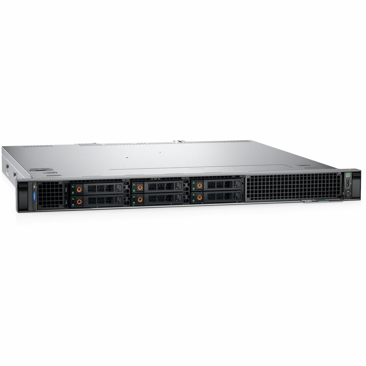 Dell PowerEdge R260 1U Rack-mountable Server - 1 x Intel Xeon E-2434 3.40 GHz - 16 GB RAM - 480 GB SSD - 12Gb/s SAS, Serial ATA/600 Controller