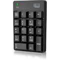 Adesso WKB-6010UB Keypad - Wireless Connectivity - USB Interface - English (US) - Black