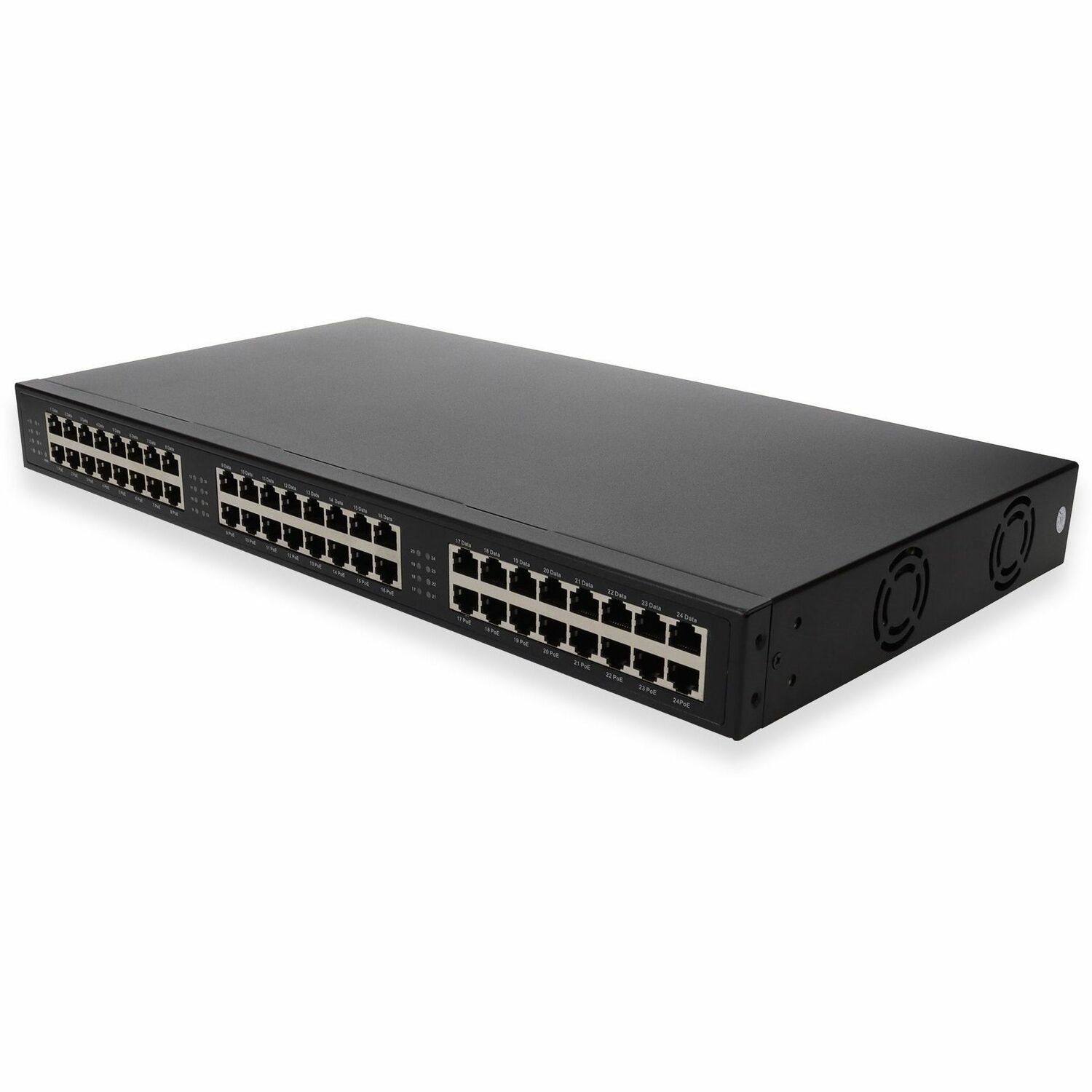 AddOn 24 Port 10/100/1000 POE Power Injector (IEEE802.3af 48vdc 30W max/port)