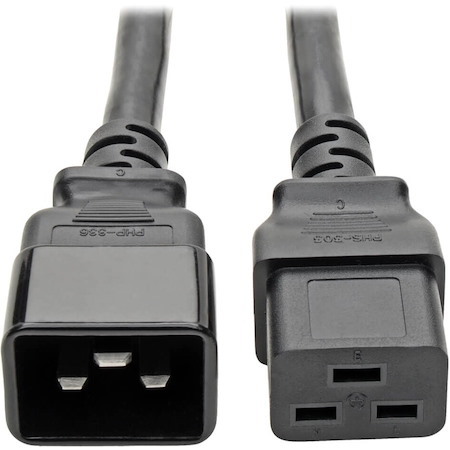 Tripp Lite by Eaton Power Extension Cord C19 to C20 - Heavy-Duty 20A 250V 12 AWG 2 ft. (0.61 m) Black