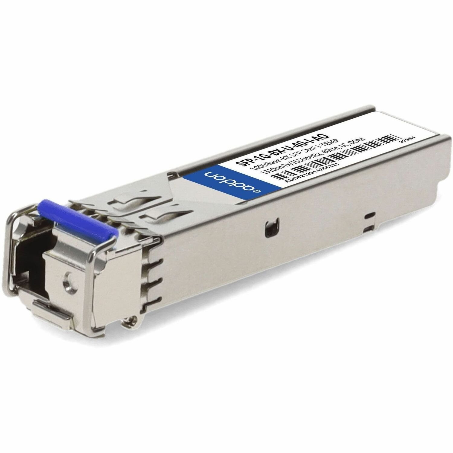 AddOn MSA and TAA 1000Base-BX SFP Transceiver (SMF, 1310nmTx/1550nmRx, 40km, LC, DOM, -40 to 85C)