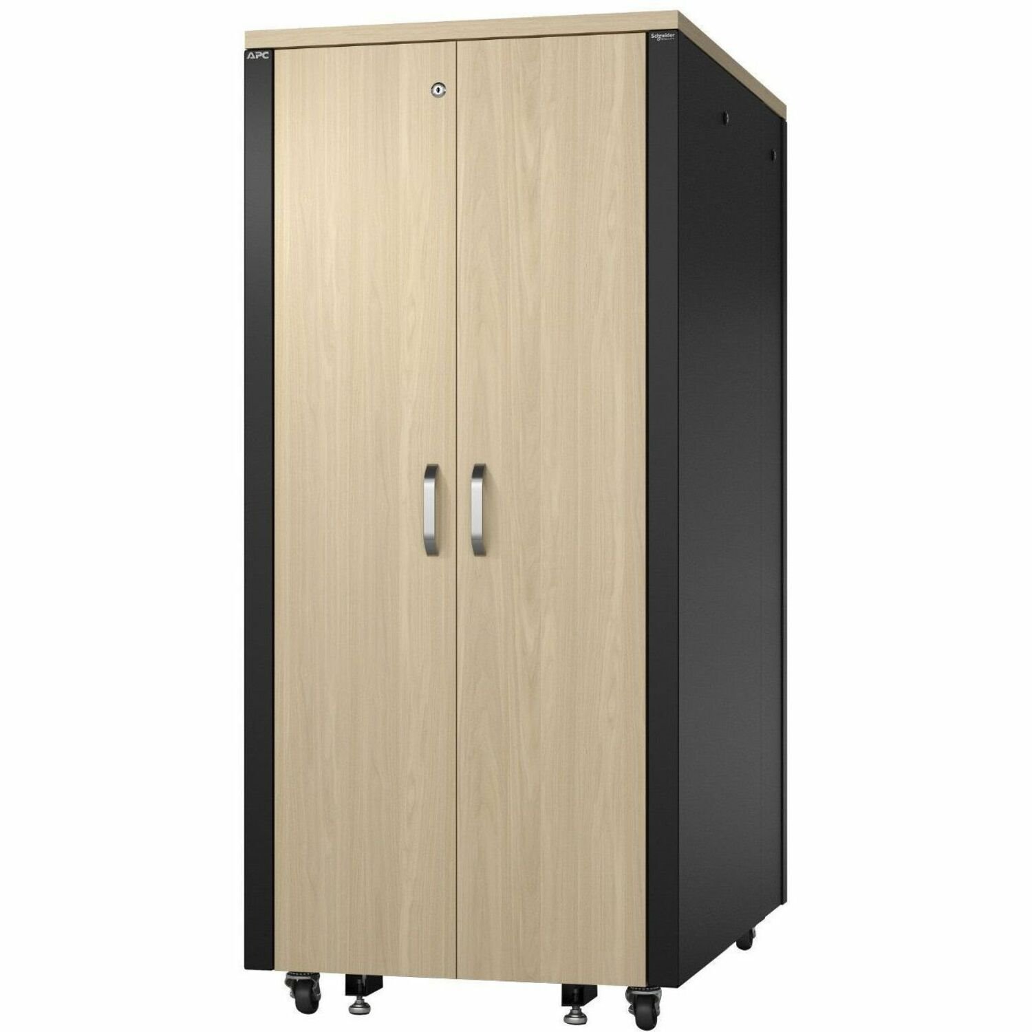 APC by Schneider Electric NetShelter Soundproof, 32U, Server Rack Enclosure, 230V, Maple