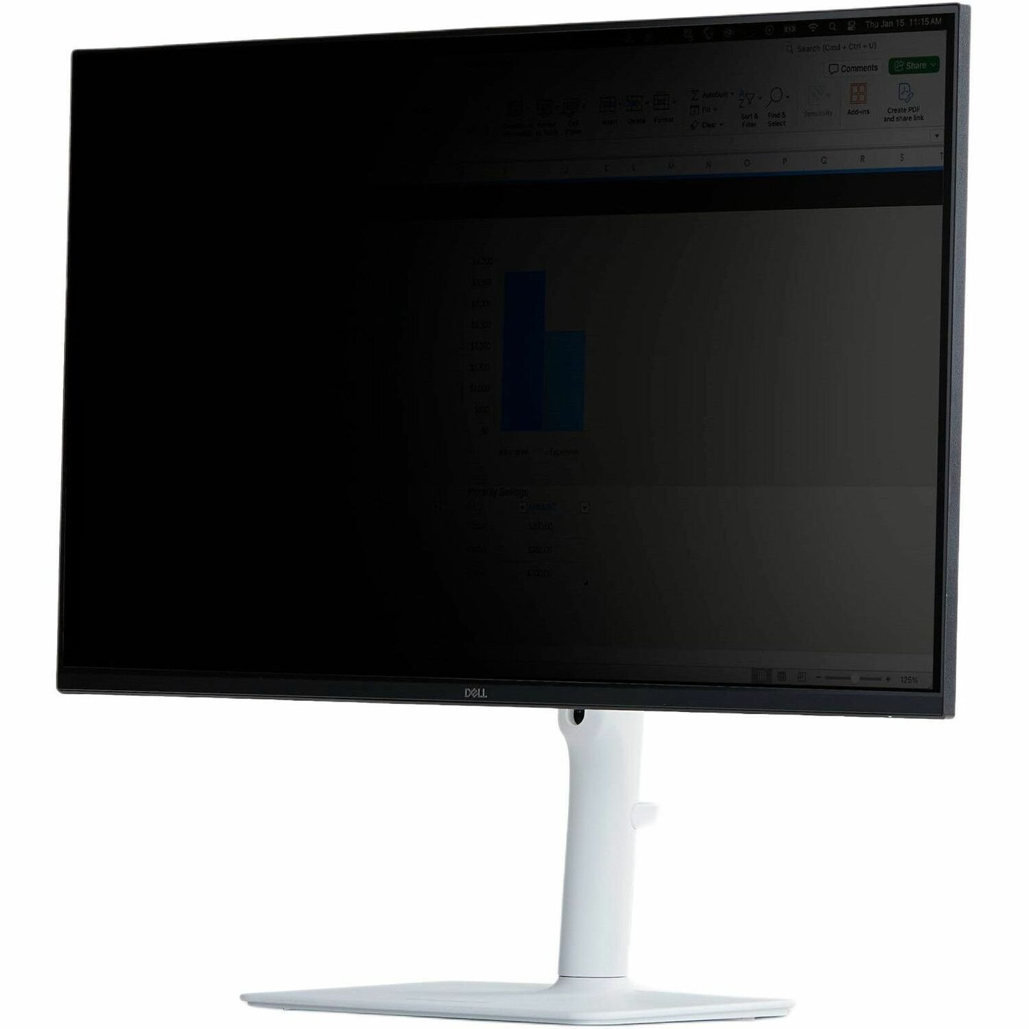 StarTech Magnetic Monitor Privacy Screen for 21.5" 16:9 Widescreen Display, Removable Filter, Anti-Glare/Glossy Sides, TAA Compliant