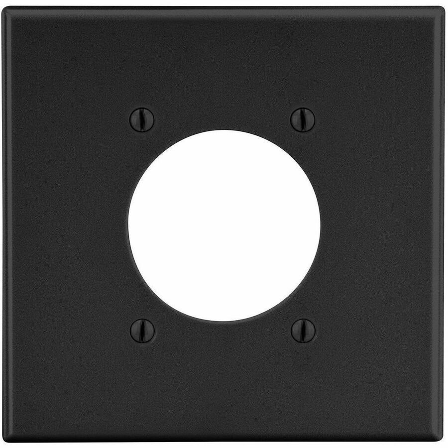 Bryant Wallplate, 2-Gang, 2.15" Opening, Black