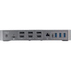 StarTech.com USB-C & USB-A Dock, Hybrid Triple Monitor Laptop Docking Station DisplayPort & HDMI 4K 60Hz/85W PD/6x USB/GbE, TAA