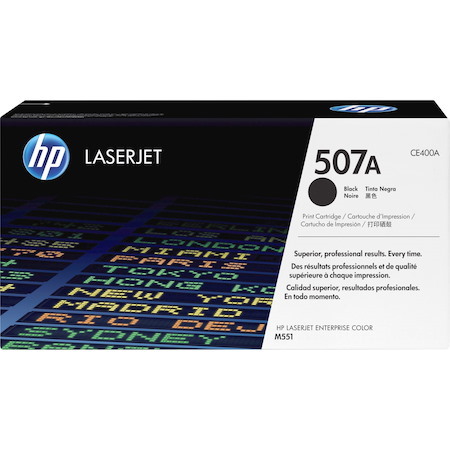 HP 507A Original Laser Toner Cartridge - Black - 1 Each
