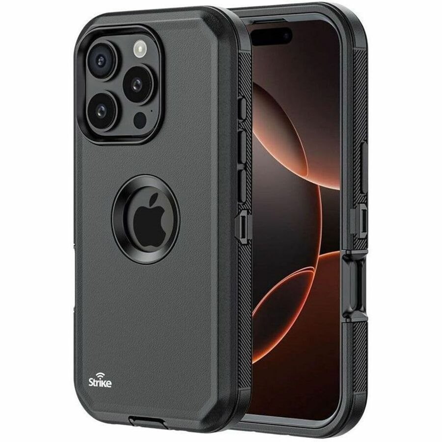 Strike Rugged Case for Apple iPhone 16 Pro Max (Black)