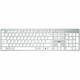 Adesso EasyTouch AKB-730UW Keyboard - Cable Connectivity - USB Type C Interface - English (US) - White