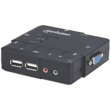 Manhattan KVM Switch Compact 2-Port 2X