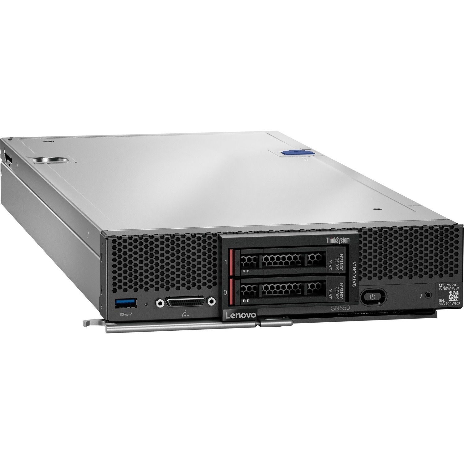 Lenovo ThinkSystem SN550 7X16A06HEA Blade Server - 1 Xeon Silver 4214 2.20 GHz - 32 GB RAM - Serial ATA/600 Controller