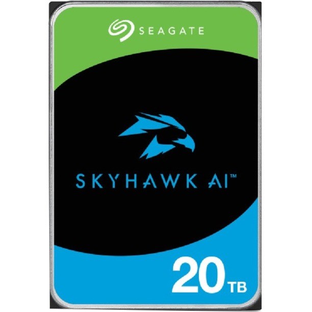 Seagate SkyHawk AI ST20000VE002 20 TB Hard Drive - 3.5" Internal - SATA (SATA/600) - Conventional Magnetic Recording (CMR) Method