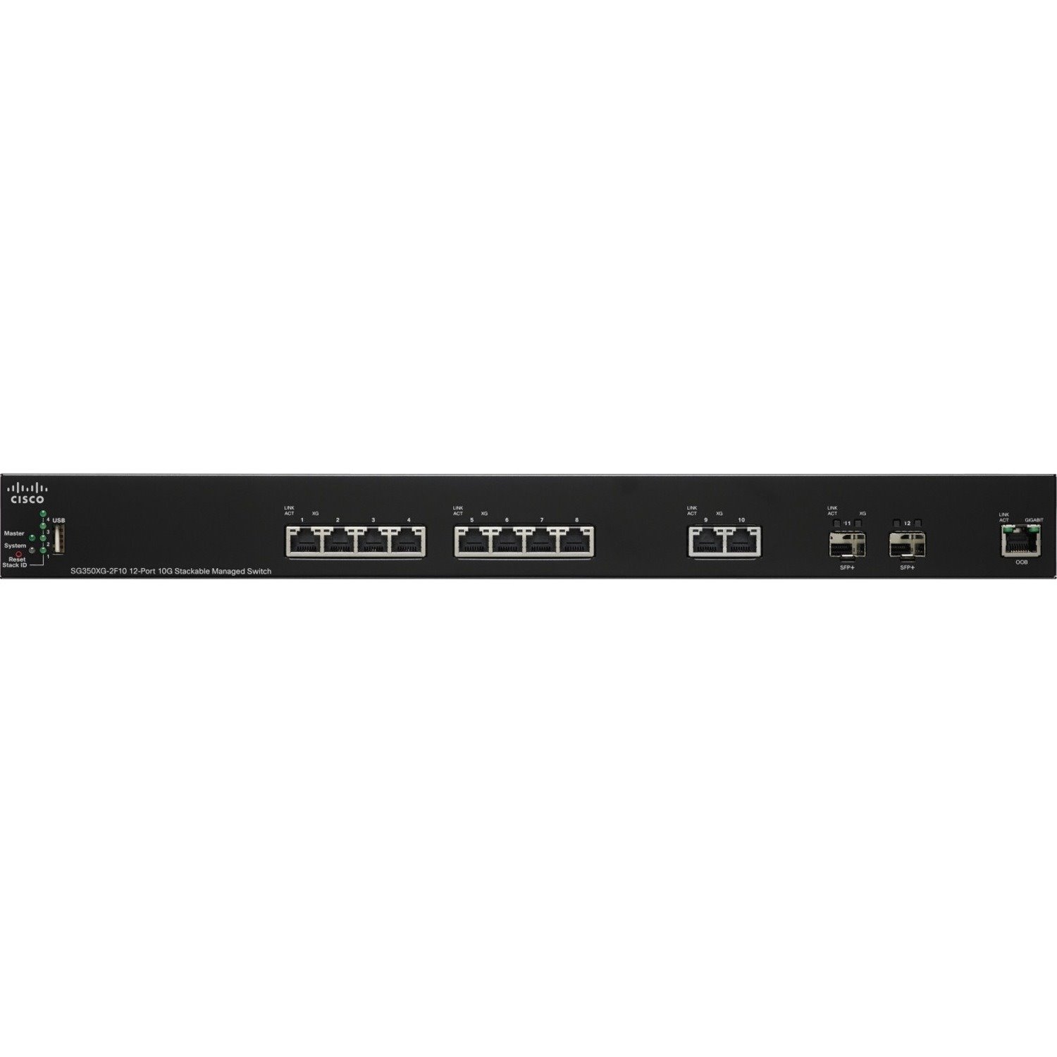 Cisco 350XG SG350XG-2F10 12 Ports Manageable Ethernet Switch - 10 Gigabit Ethernet - 10GBase-T, 10GBase-X