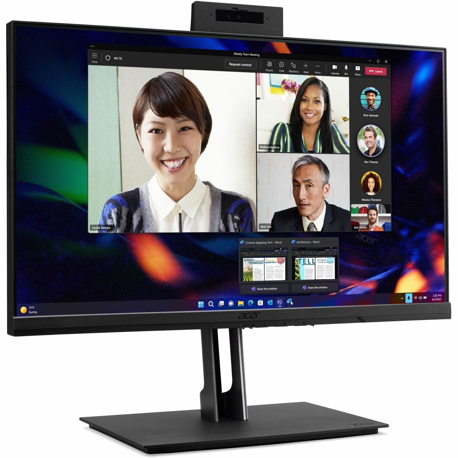 Acer Veriton 4000 VZ4714GT All-in-One Computer - Intel Core i5 13th Gen i5-13400 - 8 GB - 512 GB SSD - 60.5 cm (23.8") Full HD Touchscreen - Desktop