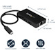 StarTech.com USB-C to Ethernet Adapter? Gigabit? 3 Port USB C to USB Hub and Power Adapter? Thunderbolt 3 Compatible