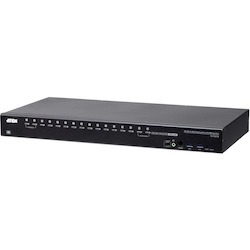 ATEN CS19216 16-Port USB 3.0 4K DisplayPort KVM Switch with Rack Mounting Kit
