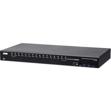 ATEN CS19216 16-Port USB 3.0 4K DisplayPort KVM Switch with Rack Mounting Kit