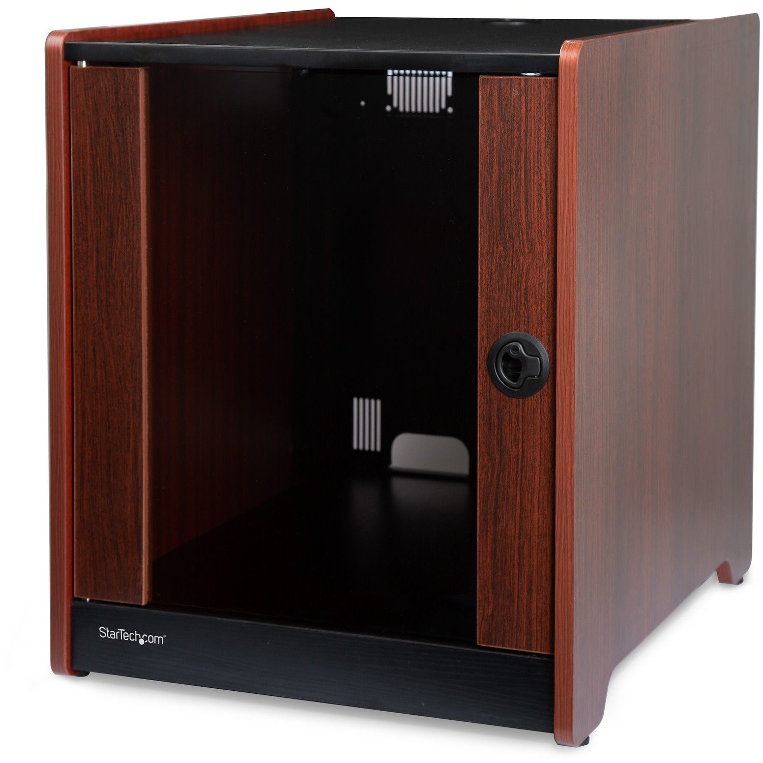 StarTech.com 12U Rack Enclosure Server Cabinet - 20.6 in. Deep - Wood Finish - Flat Pack