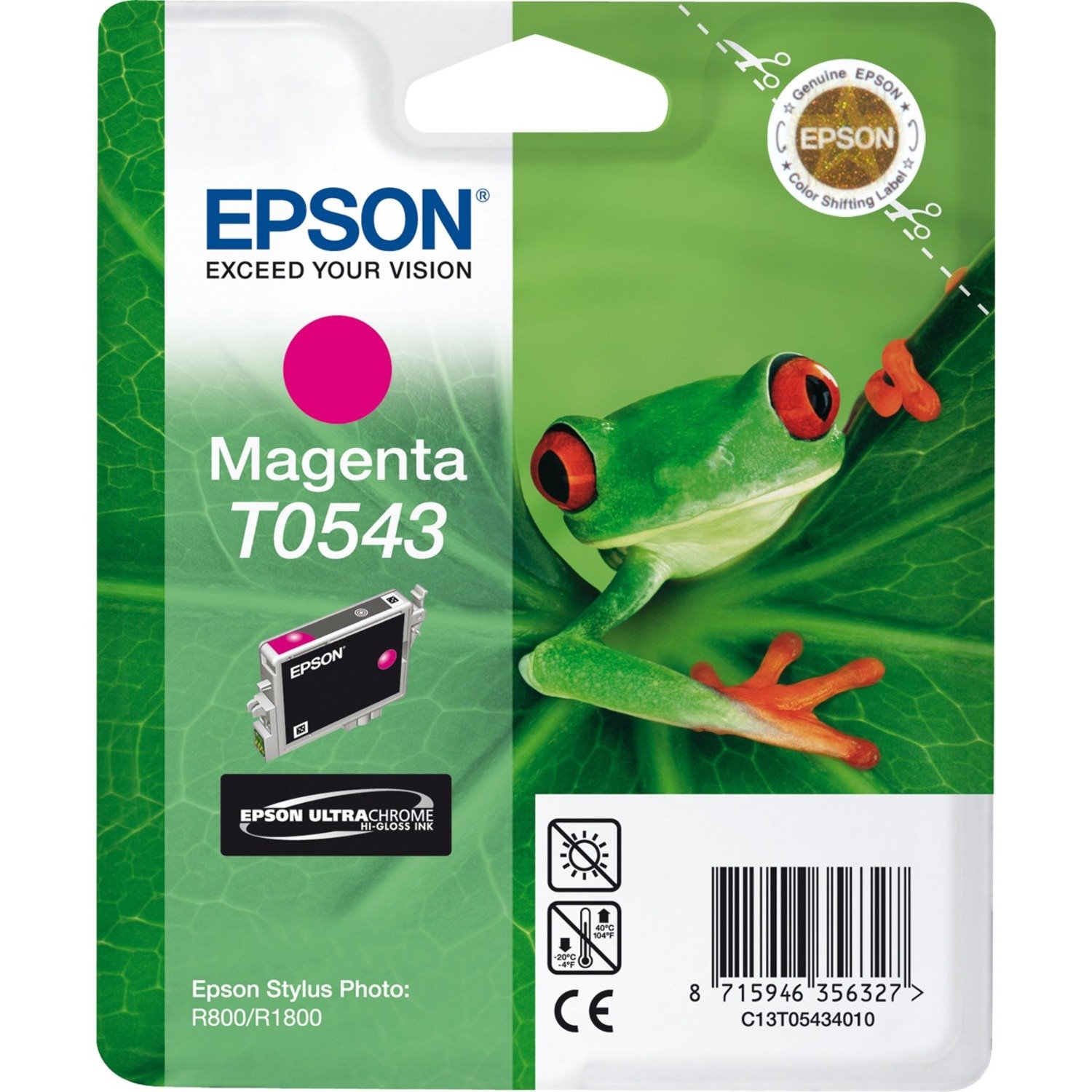 Epson UltraChrome T0543 Original Inkjet Ink Cartridge - Magenta - 1 Pack