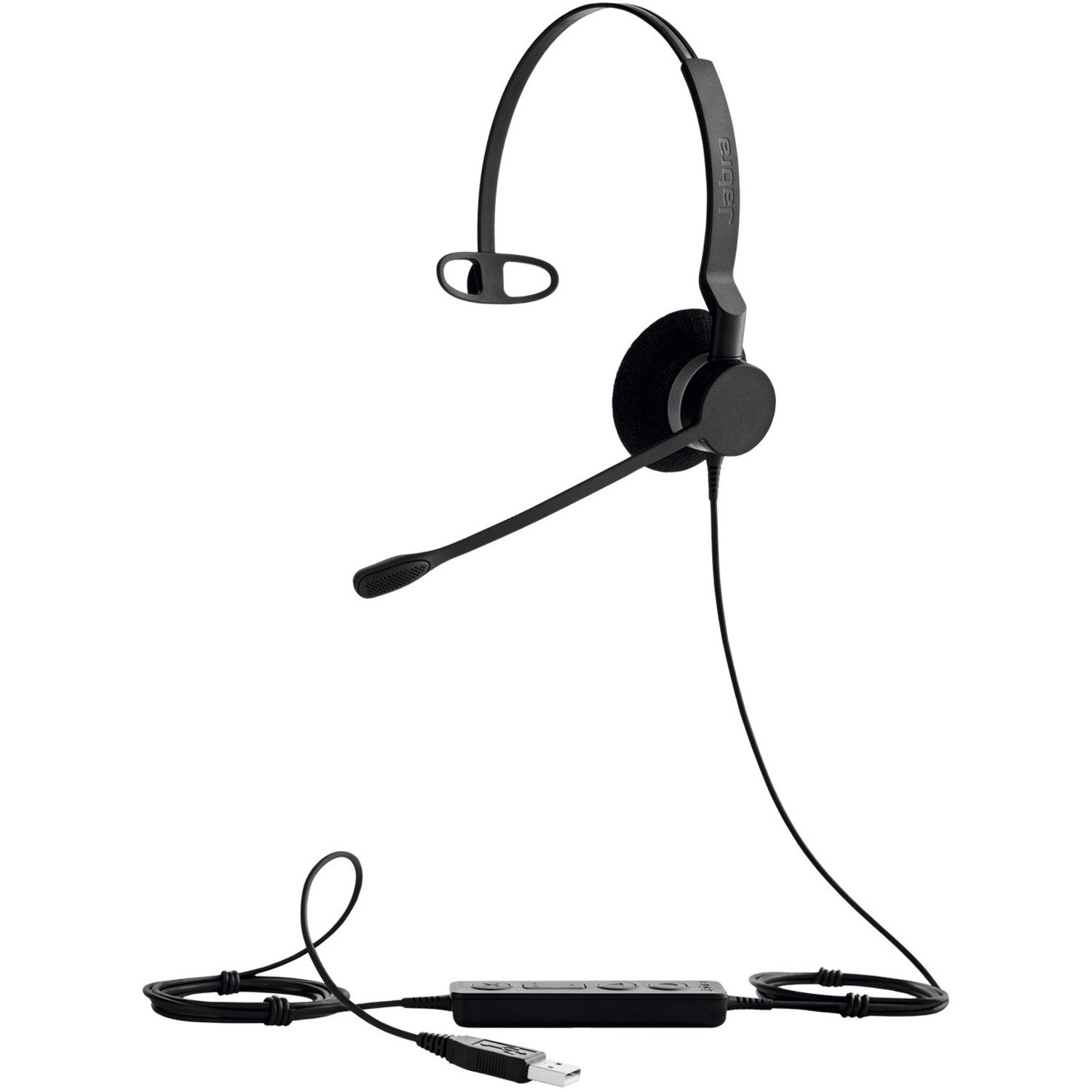 Jabra BIZ 2300 USB UC Wired Over-the-head Mono Headset - Black