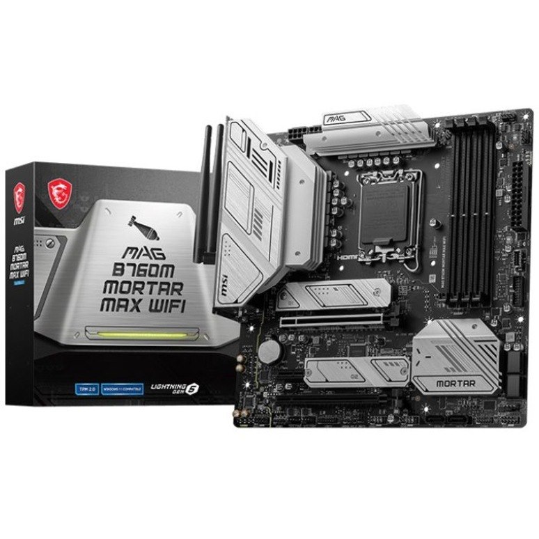 MSI MAG B760M MORTAR WIFI Gaming Desktop Motherboard - Intel B760 Chipset - Socket LGA-1700 - Micro ATX