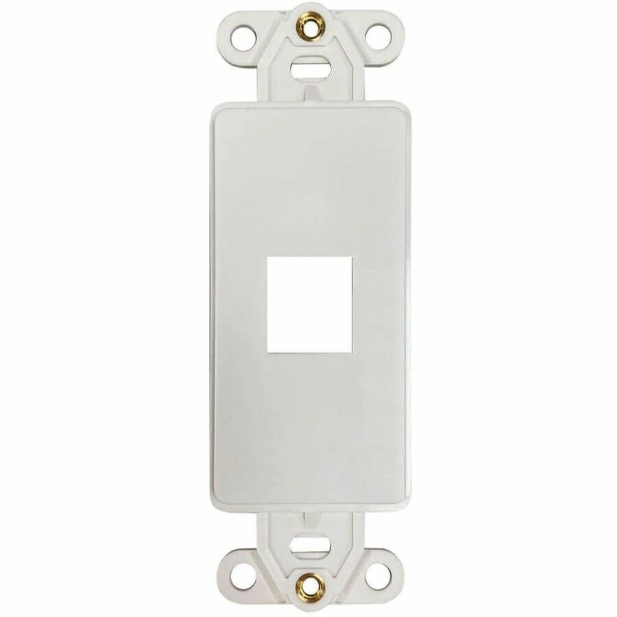 Eaton Tripp Lite Series Safe-IT 1-Port Antibacterial Wall-Mount Insert, Decora Style, Vertical, Ivory, TAA