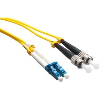 Axiom LC/ST Singlemode Duplex OS2 9/125 Fiber Optic Cable 0.5m - TAA Compliant