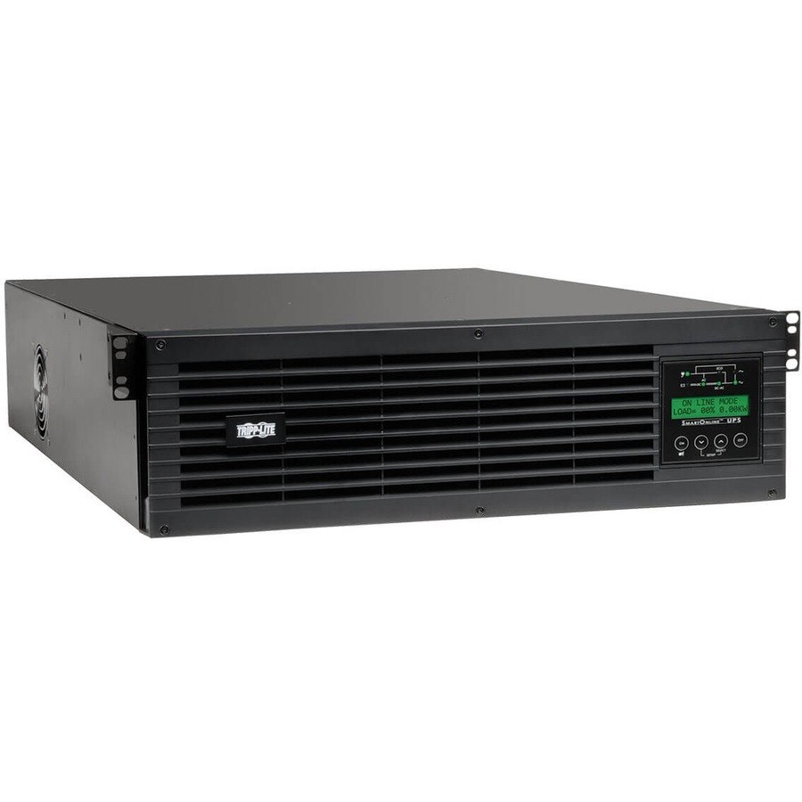 Tripp Lite by Eaton SmartOnline 120V 3kVA 2.7kW Double-Conversion UPS, 3U Rack/Tower, Extended Run, WEBCARDLX Network Interface, LCD, USB, DB9