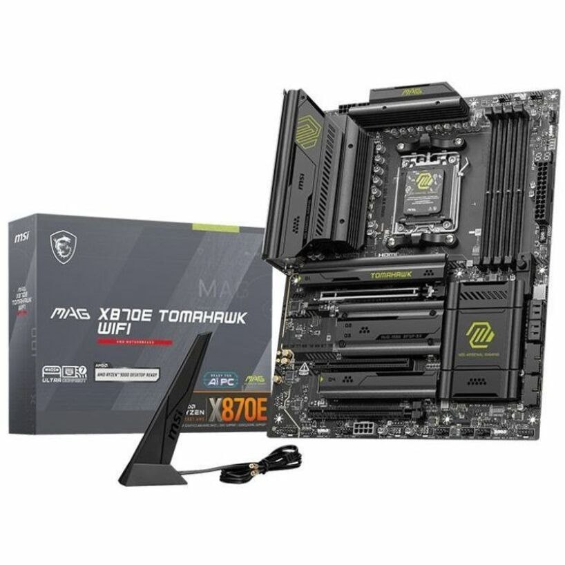 MSI MAG X870E TOMAHAWK WIFI Gaming Desktop Motherboard - AMD X870E Chipset - Socket AM5 - ATX