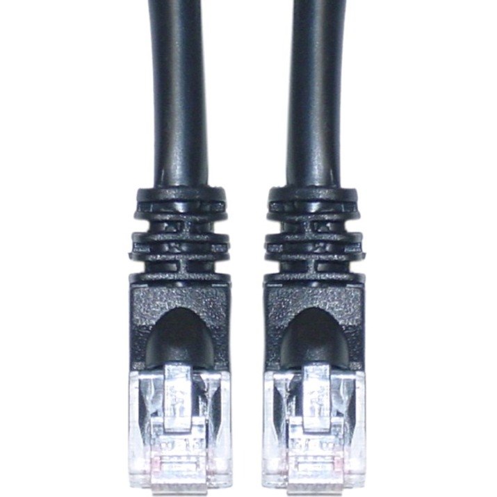CableWholesale Cat6 Black Ethernet Patch Cable, Snagless/Molded Boot, 6 foot