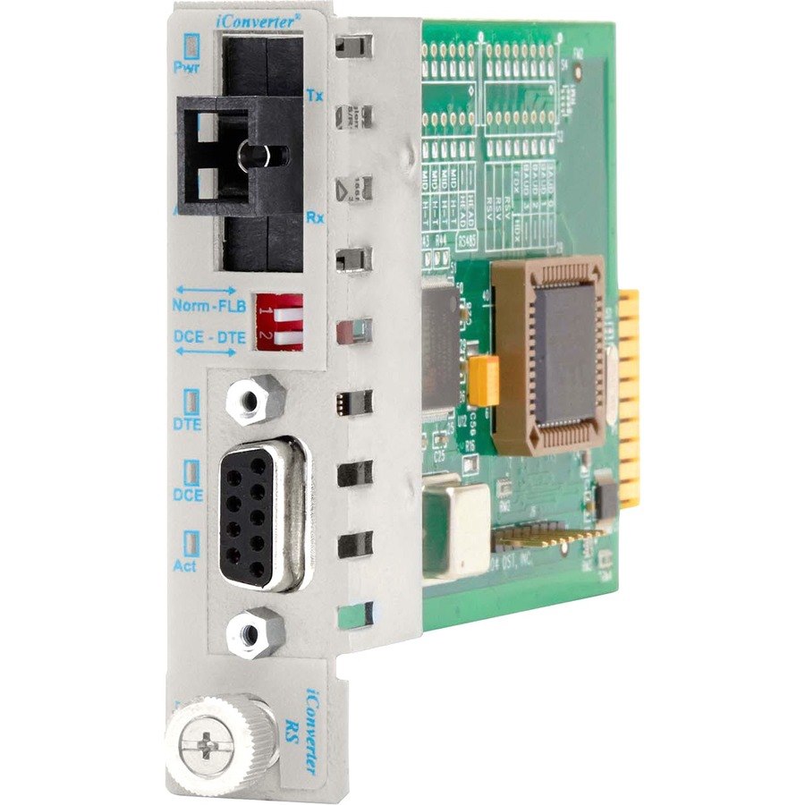 iConverter RS-232 Serial Single-Fiber Media Converter DB-9 SC Single-Mode BiDi 20km Module