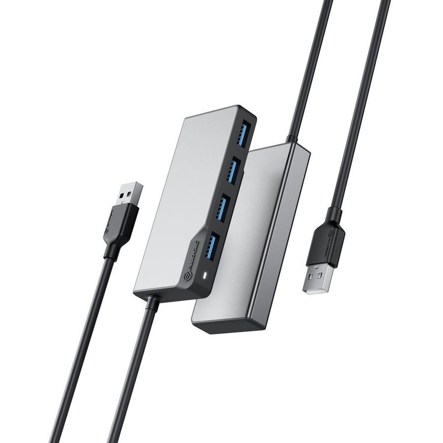 Alogic USB-A Fusion SWIFT 4-in-1 Hub -Space Grey