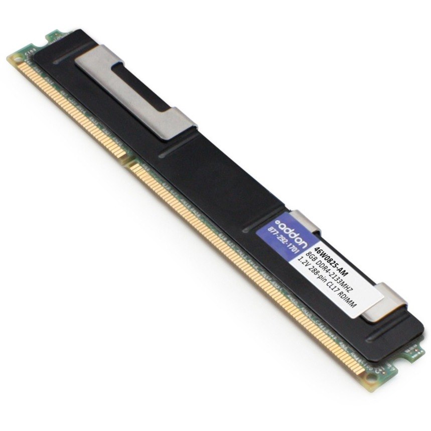 AddOn IBM&reg; 46W0825 Compatible Factory Original 8GB DDR4-2400MHz Registered ECC Dual Rank x8 1.2V 288-pin CL17 RDIMM