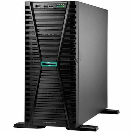 HPE ProLiant ML110 G11 4.5U Tower Server - 1 x Intel Xeon Silver 4510 2.40 GHz - 32 GB RAM - 960 GB SSD - (2 x 480GB) SSD Configuration - Serial ATA/600, 12Gb/s SAS, NVMe Controller
