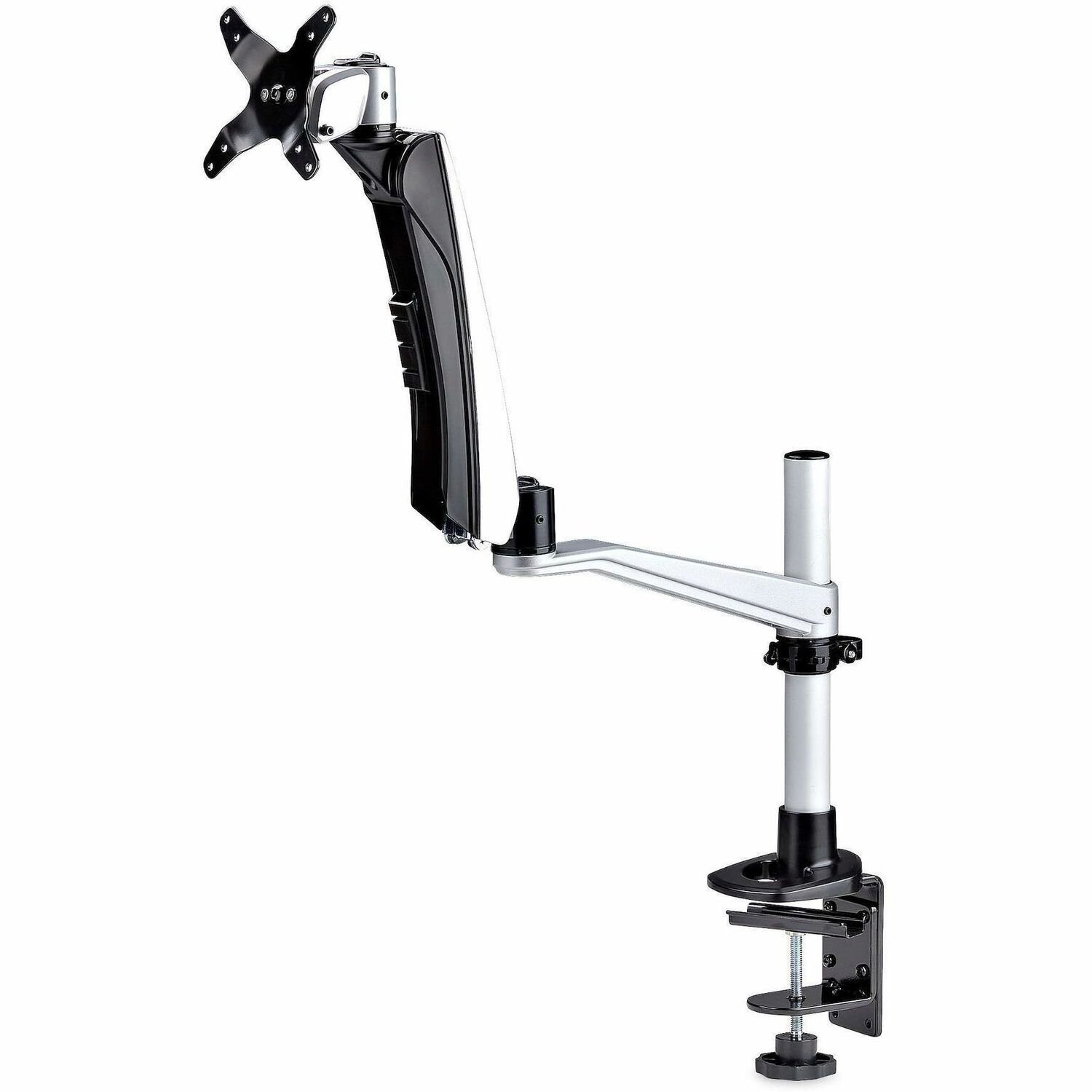 StarTech.com Monitor Desk Mount For 27in 16:9/30in 21:9 Ultrawide Screens, VESA 75x75/100x100, Tool-Less Arm Adjustments, TAA