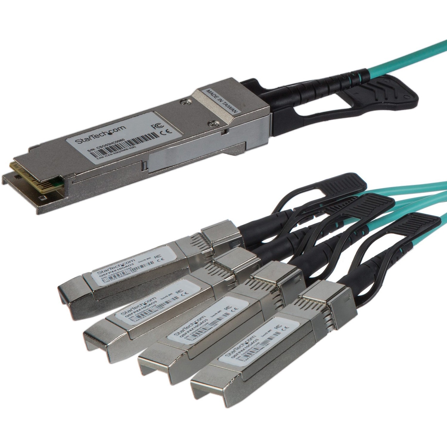 StarTech.com AOC Breakout Cable for Cisco QSFP-4X10G-AOC5M - 5m 40G 1x QSFP+ to 4x SFP+ AOC Cable 40GbE QSFP+ Active Optical Fiber 16.4ft