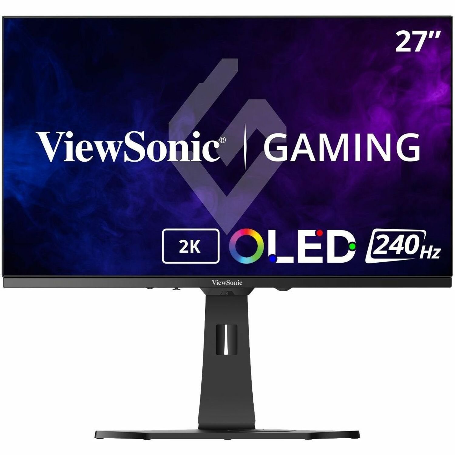 ViewSonic Gaming XG272-2K-OLED 27 Inch 1440p 240Hz OLED Ergonomic White Gaming Monitor with up to 0.01ms, FreeSync Premium, G-Sync Compatibility, RGB, and USB-C, HDMI v2.1, DP Inputs