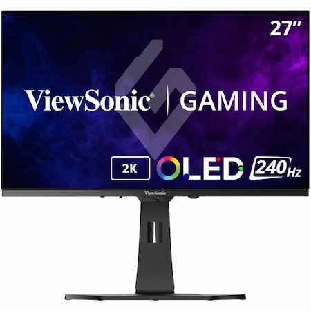 ViewSonic Gaming XG272-2K-OLED 27 Inch 1440p 240Hz OLED Ergonomic White Gaming Monitor with up to 0.01ms, FreeSync Premium, G-Sync Compatibility, RGB, and USB-C, HDMI v2.1, DP Inputs
