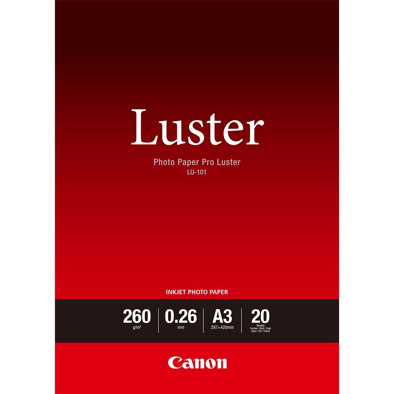 Canon Pro Luster LU-101 Inkjet Photo Paper