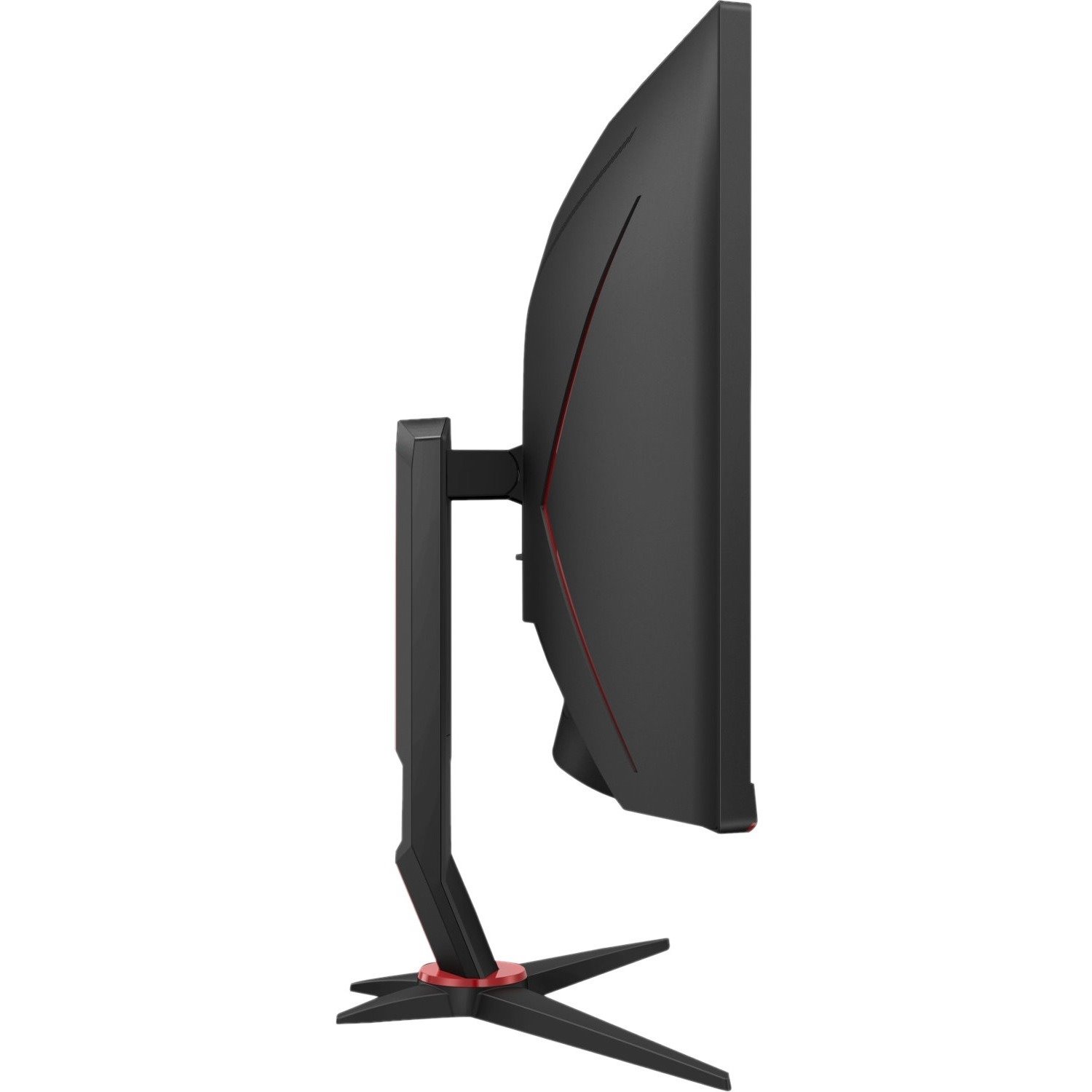 AOC CU34G2X 34" Class UW-QHD Curved Screen Gaming LCD Monitor - 21:9 - Black Red