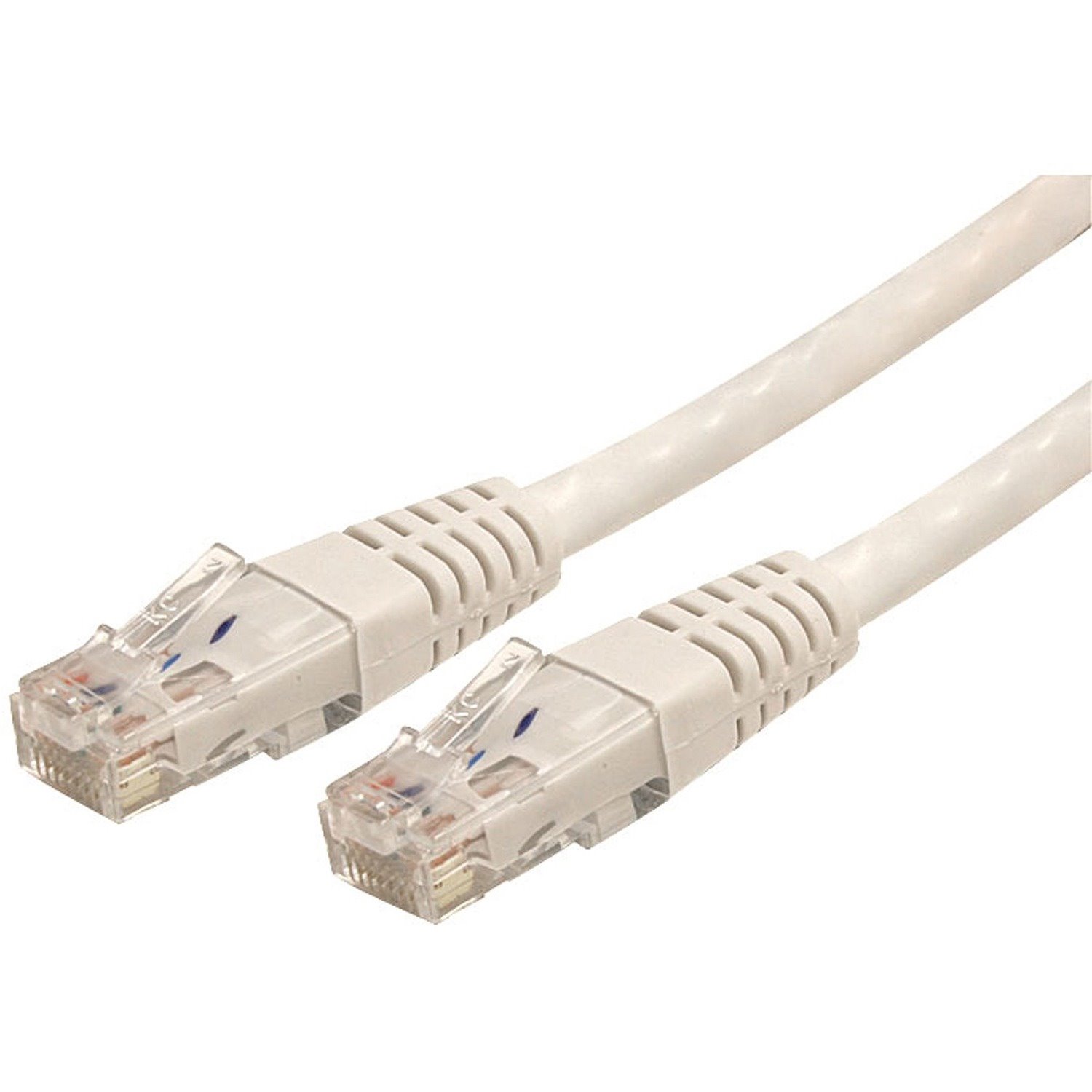 StarTech.com 100ft CAT6 Ethernet Cable - White Molded Gigabit - 100W PoE UTP 650MHz - Category 6 Patch Cord UL Certified Wiring/TIA