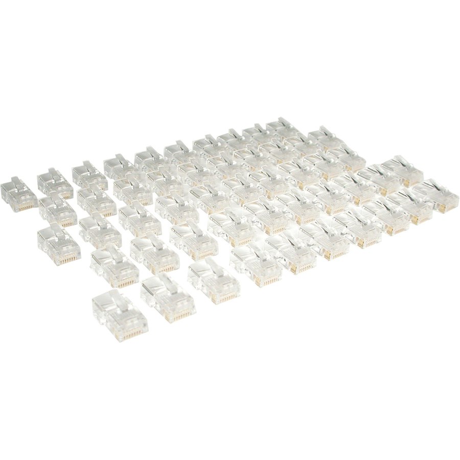 Eaton Tripp Lite Series Cat5e RJ45 Modular In-Line Connectors for Stranded Cat5e Cable, 50-Pack, TAA