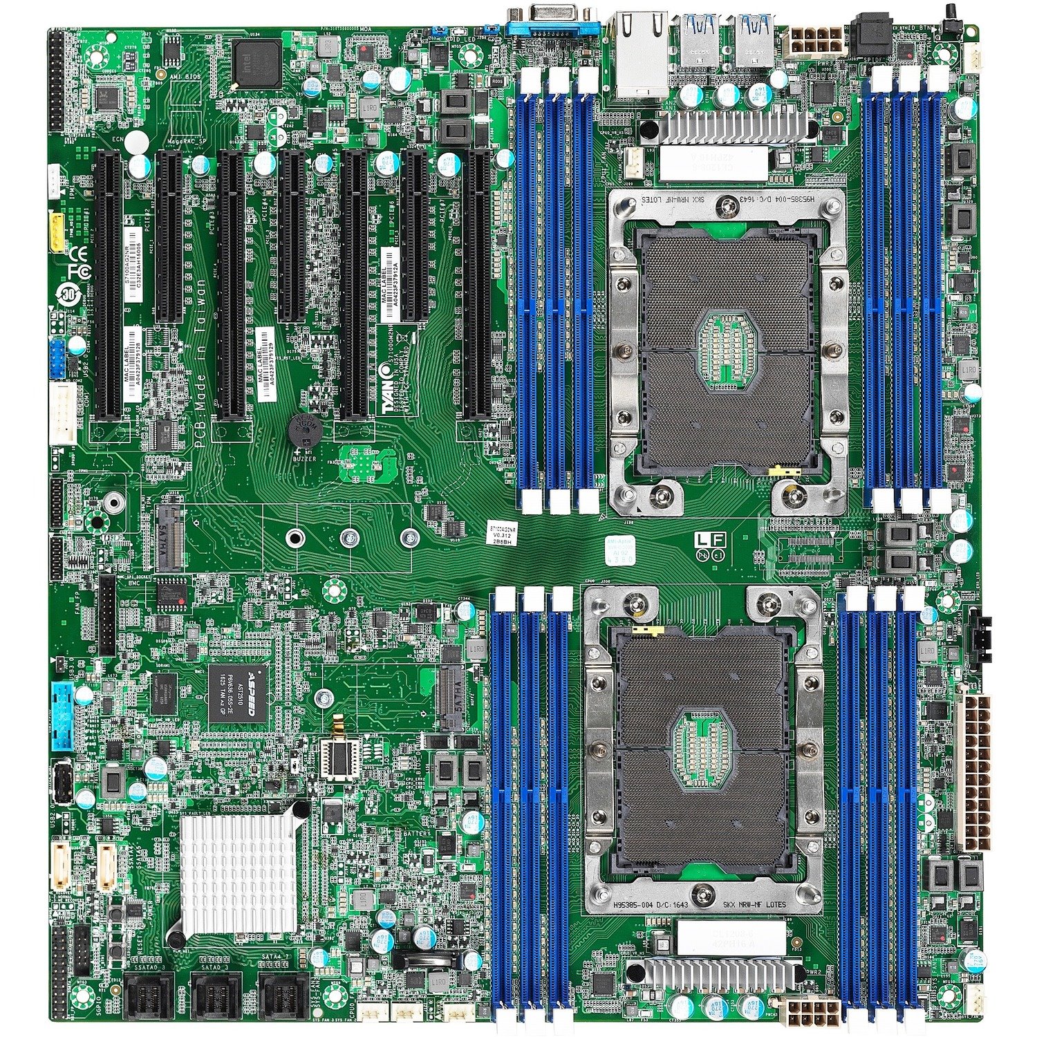 Mitac Tempest EX S7100-EX Server Motherboard - Intel C621 Chipset - Socket P LGA-3647 - SSI EEB