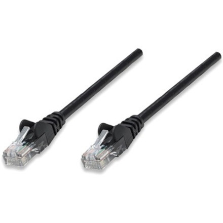 Network Patch Cable, Cat5e, 2m, Black, CCA, U/UTP, PVC, RJ45, Gold Plated Contacts, Snagless, Booted, Lifetime Warranty, Polybag