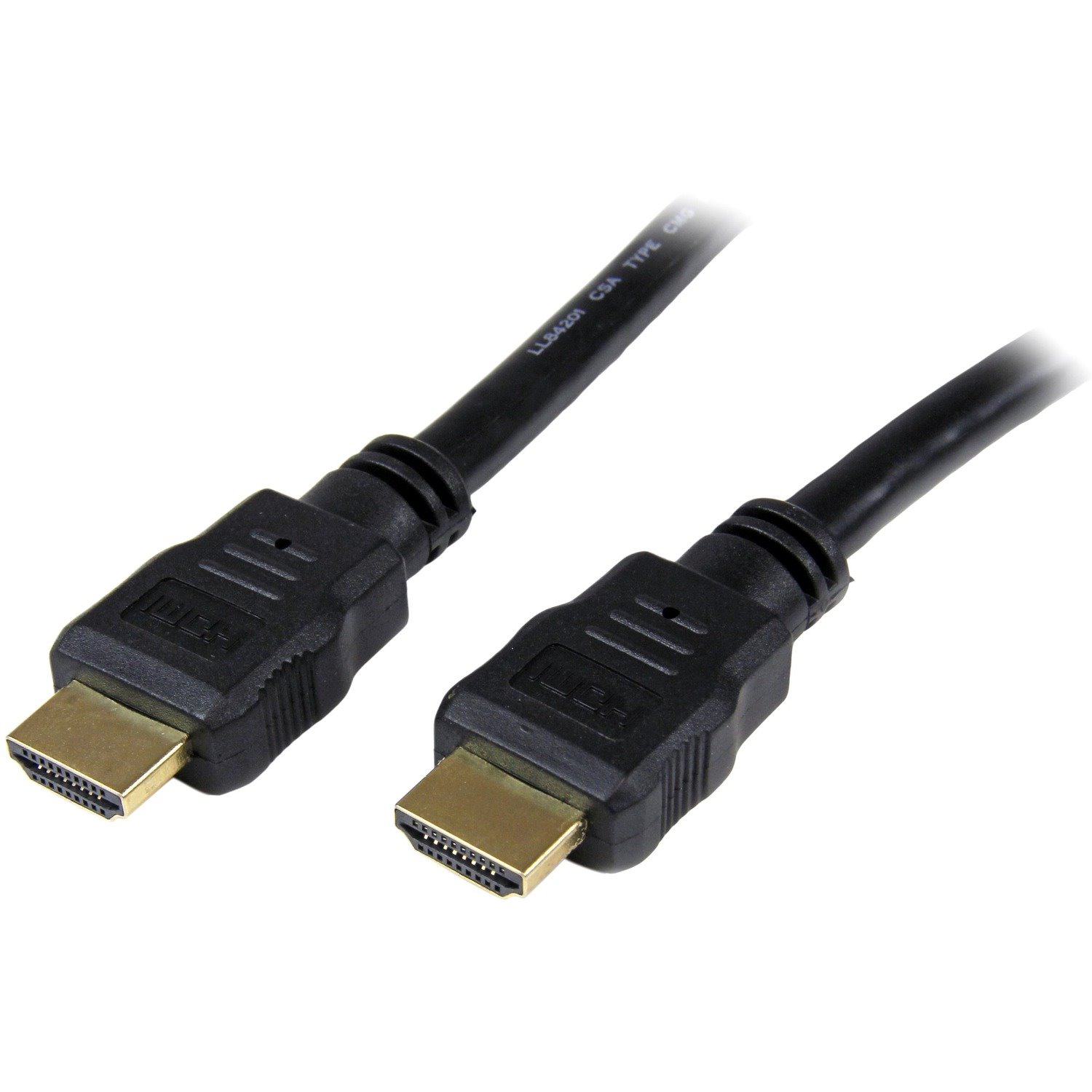 StarTech.com 6ft/2m HDMI Cable, 4K High Speed HDMI Cable with Ethernet, Ultra HD 4K 30Hz Video, HDMI 1.4 Cable, HDMI Monitor Cord, Black