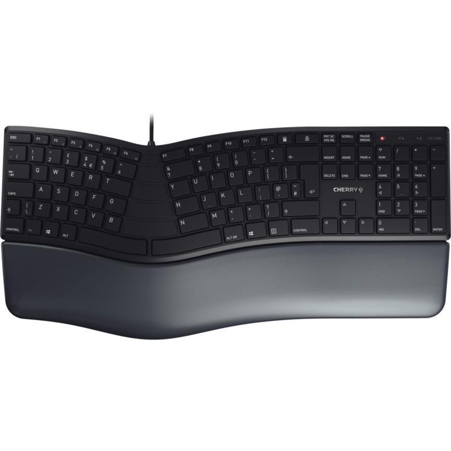 CHERRY ERGO KC 4500 Keyboard - Cable Connectivity - USB Interface - German