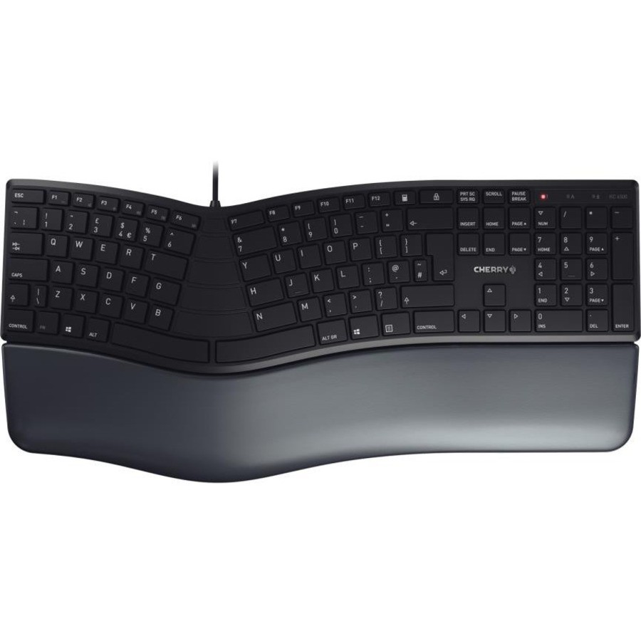 CHERRY ERGO KC 4500 Keyboard - Cable Connectivity - USB Interface - German