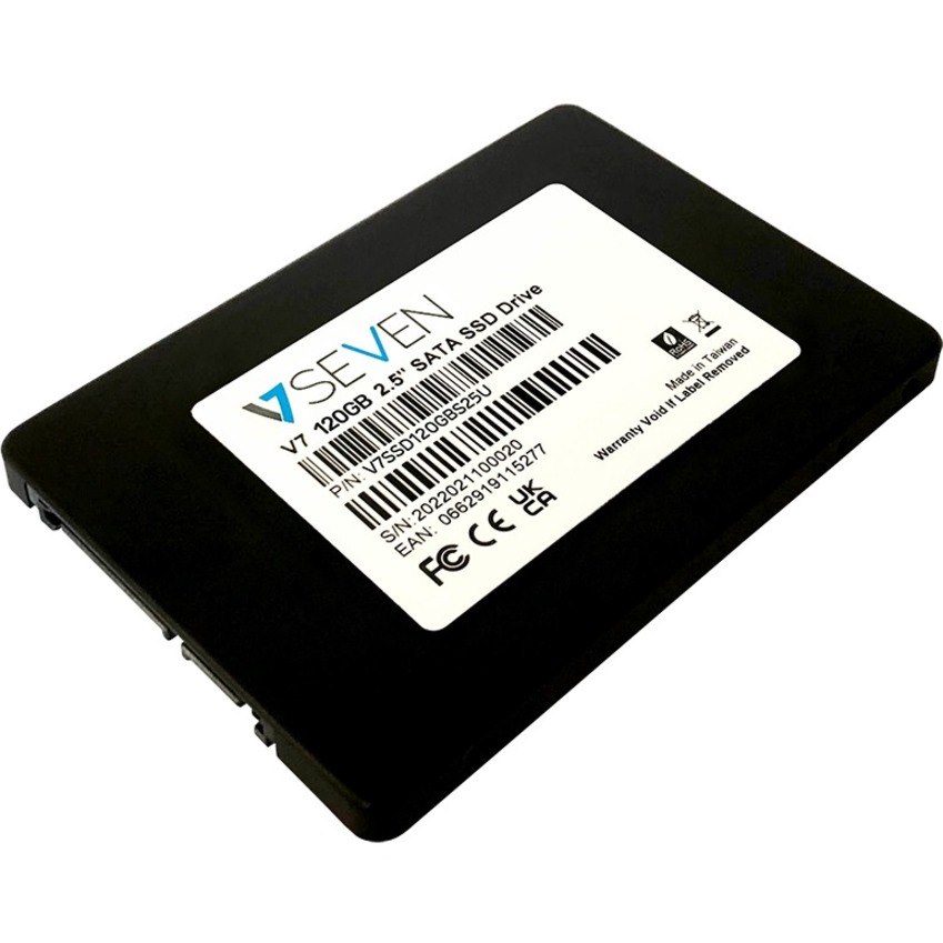 V7 V7SSD120GBS25U 120 GB Solid State Drive - 2.5" Internal - SATA (SATA/600) - TAA Compliant