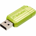 Verbatim PinStripe 32 GB USB 2.0 Type A, USB 3.2 (Gen 1) Flash Drive - Eucalyptus Green