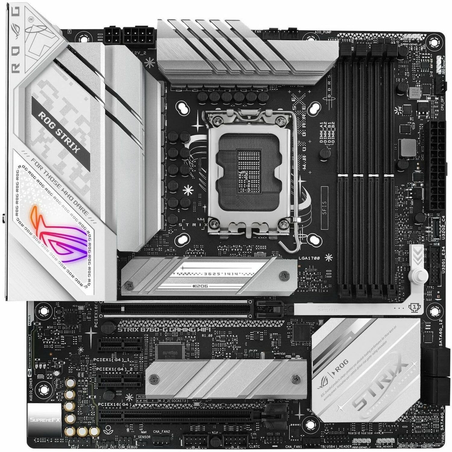Asus ROG Strix B760-G GAMING WIFI Gaming Desktop Motherboard - Intel B760 Chipset - Socket LGA-1700 - Micro ATX